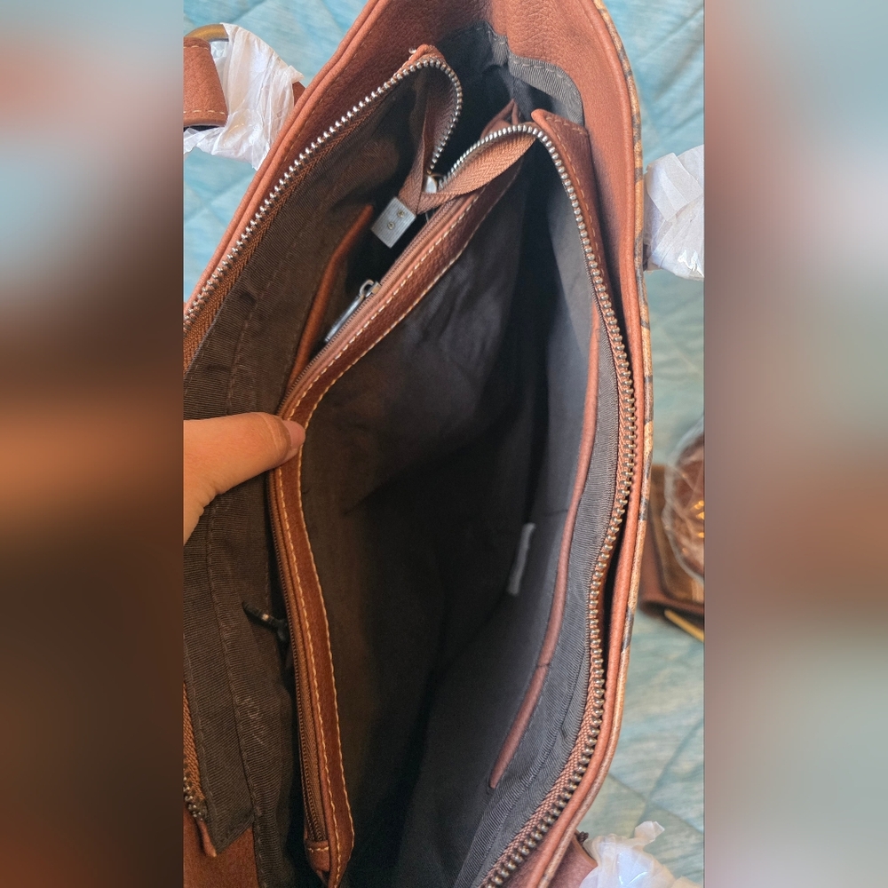 Trinity Ranch Cowhide Purse + Wallet - Picture 7 of 10